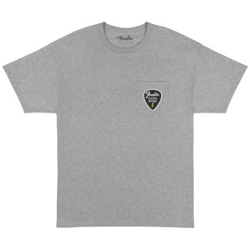 T-Shirt Fender Pick Patch Pocket Tee athletic gray M