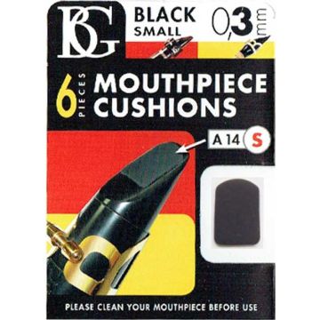 Gommini bocchino clarinetto e sax BG 0,3mm nero 6pz