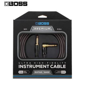 Cavo Jack/Jack angolare 5,5 mt Boss Premium mono crystal copper