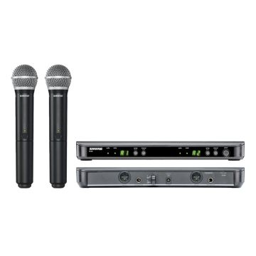 Radiomicrofono doppio palmare SHURE BLX2/SM58