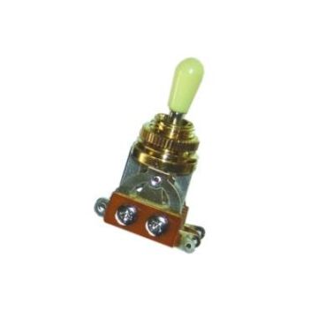 Selettore Parts Planet BTG GD IV 3 posizioni tipo Gibson dorato pomello crema