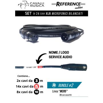 BUNDLE Linea MCR5 24 cavi xlr con il tuo logo
