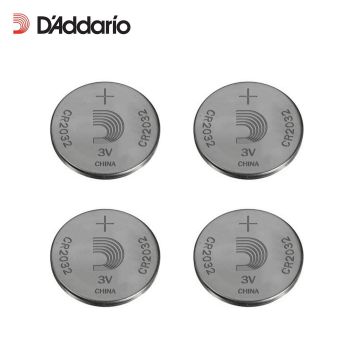 Batterie litio D'Addario a bottone CR2032 Confezione 4 pile