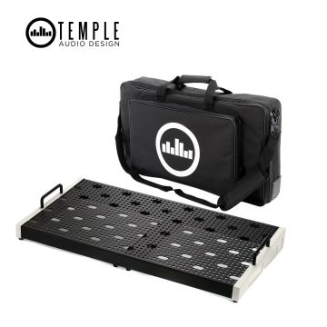 Pedalboard Temple Audio Design DUO-24 vintage white con borsa Pedalboard Temple Audio Design DUO-24 vintage white con borsa