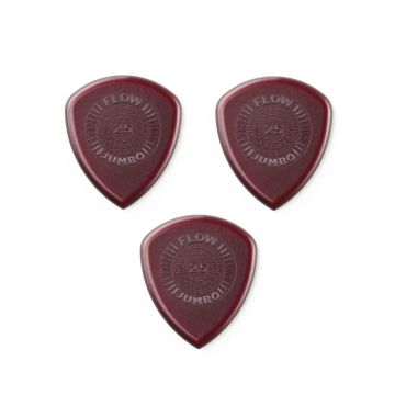 Blister plettri Dunlop Flow 547P2.5 jumbo 2,5mm grip 3pz