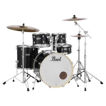 Batteria Pearl Export Fusion2  22" 5pz Hardware Piatti JET BLACK