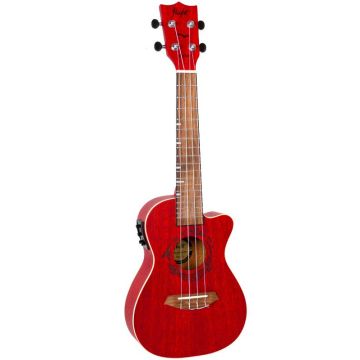 Flight DUC380 coral Ukulele concerto elettrificato con borsa