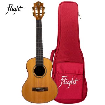 Ukulele tenore elettrificato Flight Diana Pick Up Soundwave con borsa