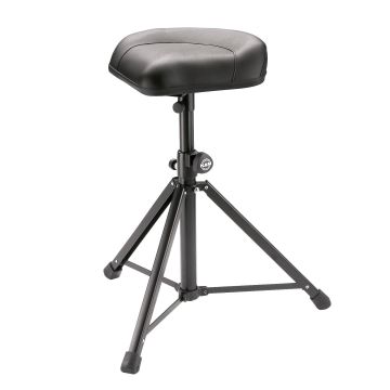 Seduta orchestrale K&M in ecopelle imbottita nera da 61 a 91cm