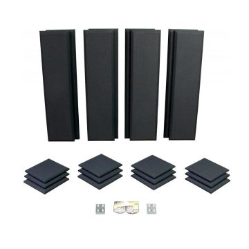 Kit Primacoustic London 10 black per project studio 20 pannelli lana vetro