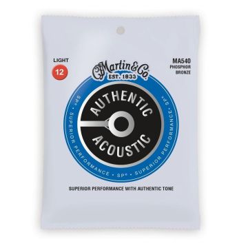 Corde Acustica Martin MA540 Phosphor Bronze light 12-54
