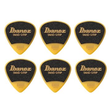 Ibanez heavyPPA16HSG-YE sand grip wizard heavy Blister plettri 6pz yellow