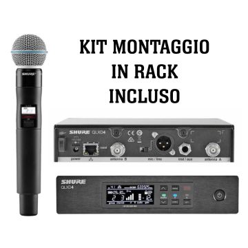 SHURE QLXD24/BETA58A palmare digitale