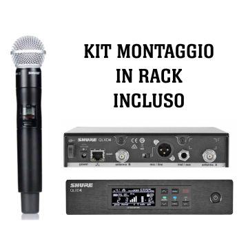 SHURE QLXD24E/SM58 palmare digitale