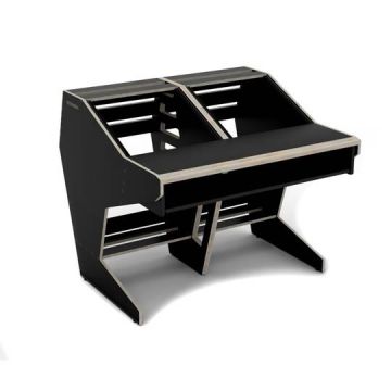 Workstation Sessiondesk QUINTAV 90S black con keyboard