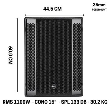 Subwoofer RCF SUB905-AS MK3- 2200W - 15"