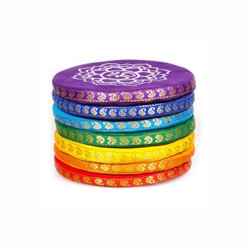 Set cuscini campane sonore Energy 7 chakra multicolore Set cuscini campane sonore Energy 7 chakra multicolore