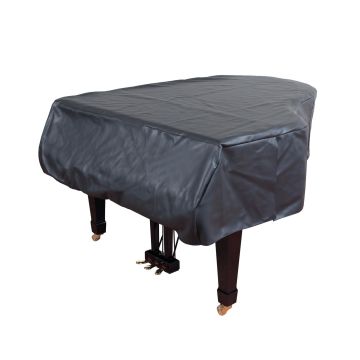 Coperta Stefy Line per pianoforte in ecopelle nero 274cm