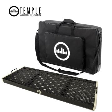 Pedalboard Temple Audio Design TRIO-28 vintage white con borsa