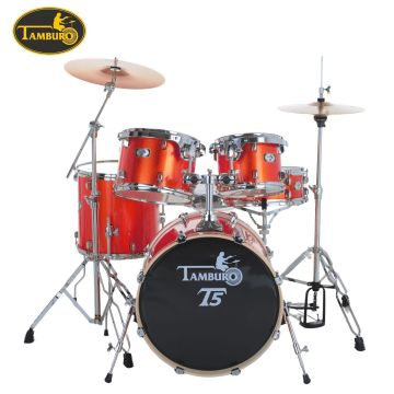 Batteria Tamburo T5 20" 5pz Hardware e Sgabello BRIGHT RED SPARKLE
