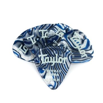 Blister plettri Taylor 80727 Premium 351 6pz blue swirl 1.25mm