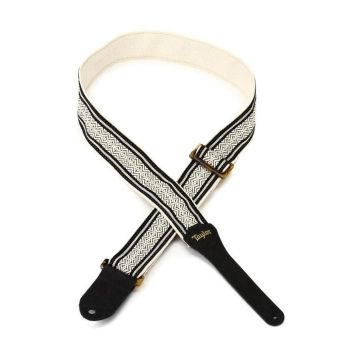 Tracolla chitarra Taylor A200-06 jacquard cotone black/white 5cm