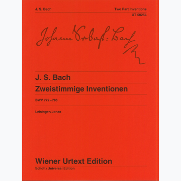 Bach Invenzioni BWV772-786 ed. Urtext