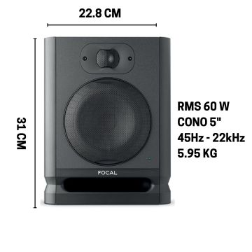 Monitor Focal ALPHA 50 EVO 5" 50w