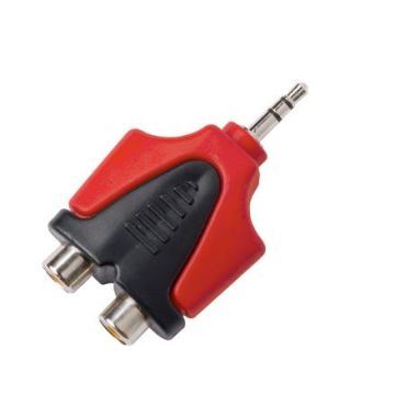 Proel Adattatore 2 x RCA Femmina - Jack 3.5 mm Maschio Stereo