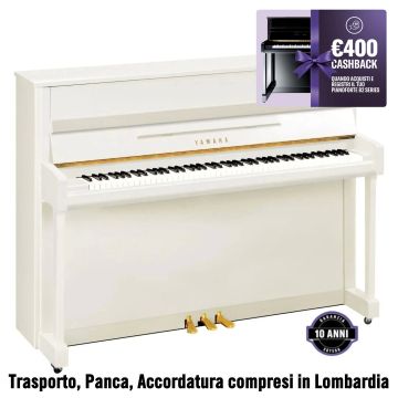 Yamaha B2 Pianoforte Verticale bianco lucido