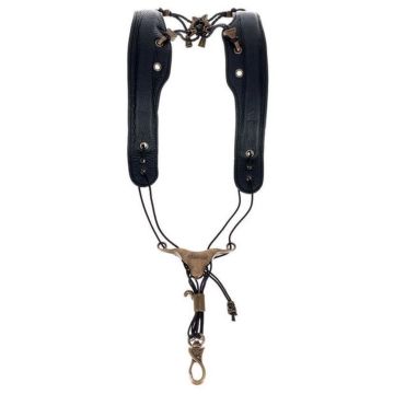 Tracolla Sax universale Balam 701 Premium pelle nera large