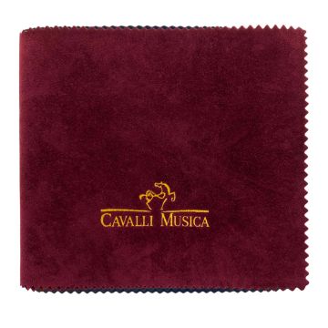 Panno copritastiera per pianoforte Cavalli Musica velluto bordeaux