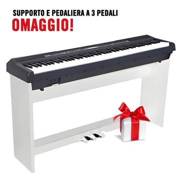 Kit Echord Piano DP1 Black + Supporto WS10 White