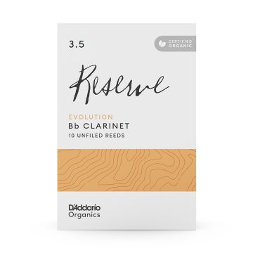 D'Addario Organics Reserve Evolution unfiled Clarinet n.3,5 10pz