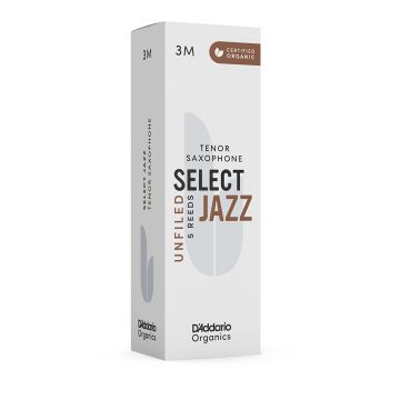 D'Addario Organics Select Jazz Unfiled Tenor Sax n. 3 Medium 5p