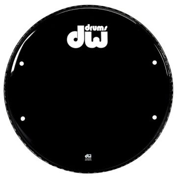 Pelle DW 18" Grancassa DRDHGB18K Nera Risonante Logo DW