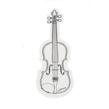 Gomma bianca agifty a forma  di violino 6,1x2,3 cm