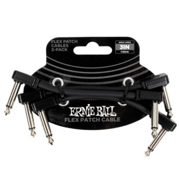 Ernie Ball Cavi patch 8cm Flex Patch black 3pz