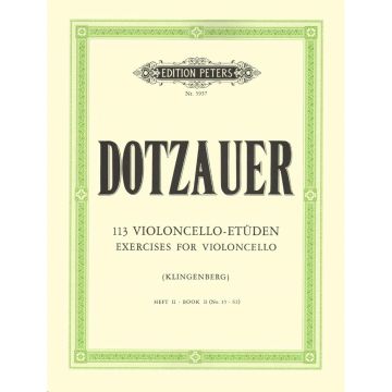 113 Etudes 2 Friedrich Dotzauer Book Cello 