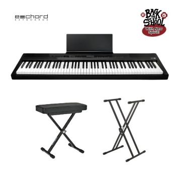 Kit Piano digitale Echord EP-88 con supporto e panca   