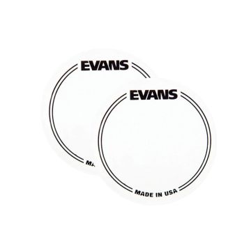 "Protezione Evans Pelle Cassa 2,5"" EQPC1 Bianco Pedale Singolo 2pz "