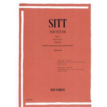 Sitt 100 Studi Op.32 II Fascicolo