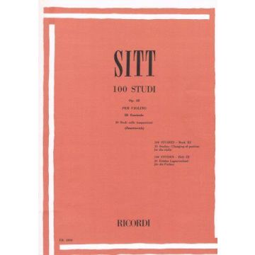 Sitt 100 Studi Op.32 III Fascicolo
