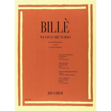 Billé Nuovo Metodo per contrabbasso Parte II V Corso