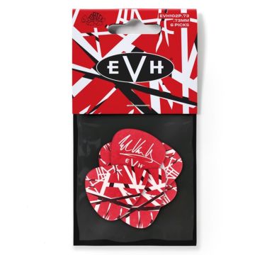 Blister plettri Dunlop EVH102P073 Evh Tortex Pick 6pz