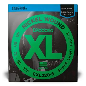 D`Addario EXL220-5 40-125 nickel wound super light