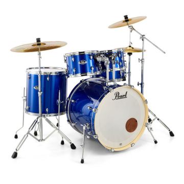 Batteria Pearl Export 22" 5pz+Hardware+Piatti High Voltage Blue