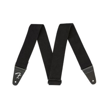 Tracolla chitarra Fender nera logo F