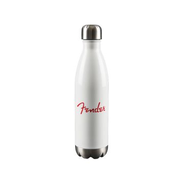Thermos Fender bianco logo rosso