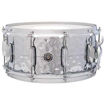Gretsch GB4164HB Rullante Brooklyn 14x6.5" Hammered Chrome Over Brass
